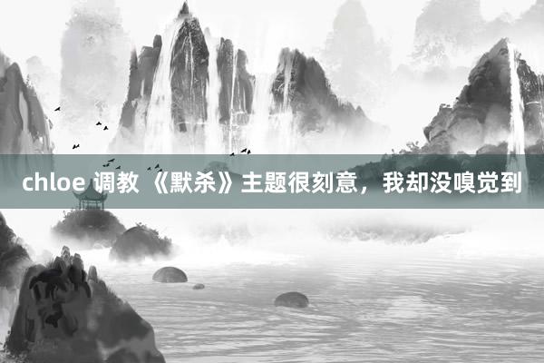 chloe 调教 《默杀》主题很刻意，我却没嗅觉到