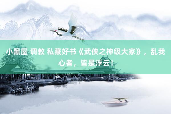 小黑屋 调教 私藏好书《武侠之神级大家》，乱我心者，皆是浮云！